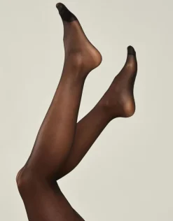 Accessorize 20 Denier Control Top Tights Black