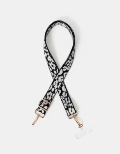 Accessorize Animal Print Webbing Phone Strap