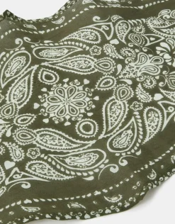 Accessorize Bandana Neckerchief Scarf Green