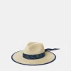 Accessorize Bandana Straw Fedora Hat