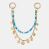 Accessorize Beaded Sea Chain Bag Charm