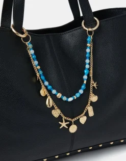 Accessorize Beaded Sea Chain Bag Charm
