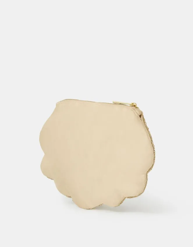 Accessorize Beaded Shell Pouch