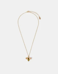 Accessorize Bee Pendant Necklace