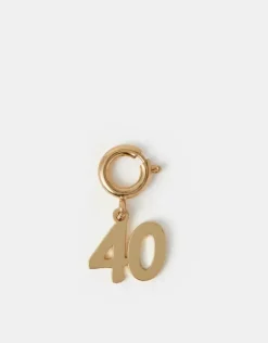 Accessorize Birthday Age Jewellery Charm Gold