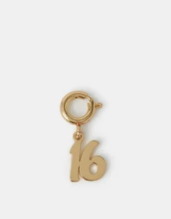 Accessorize Birthday Age Jewellery Charm Gold