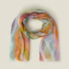 Accessorize Blurred Wave Print Scarf
