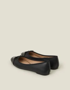 Accessorize Bow Detail Ballerina Flats Black