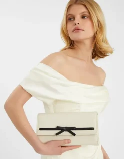 Accessorize Bow Detail Clutch Bag