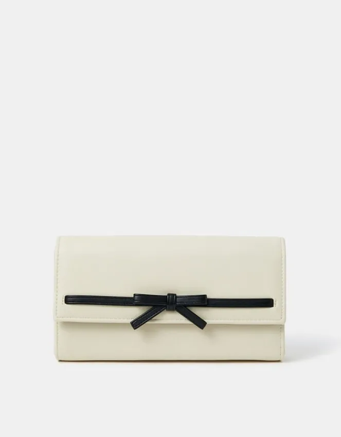 Accessorize Bow Detail Clutch Bag