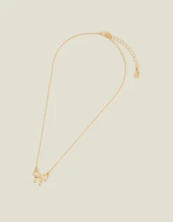 Accessorize Bow Pendant Necklace