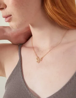 Accessorize Bow Pendant Necklace