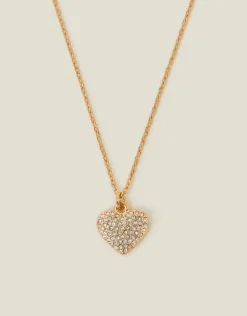 Accessorize Boxed Pav&eacute; Heart Pendant Necklace