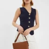 Accessorize Braid Strap Faux Leather Cross-Body Bag Tan
