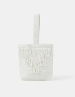 Accessorize Bridal Beaded Fringe Bag