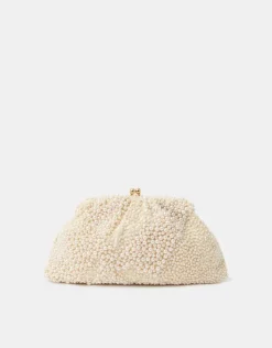 Accessorize Bridal Cloud Pearl Beaded Mini Bag