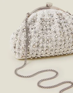Accessorize Bridal Embellished Clip Frame Bag