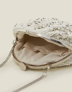 Accessorize Bridal Embellished Clip Frame Bag