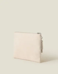 Accessorize Bridal Embellished Zip Clutch Bag