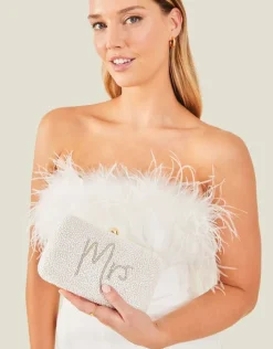 Accessorize Bridal Mrs Hardcase Clutch Bag