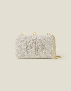 Accessorize Bridal Mrs Hardcase Clutch Bag