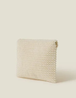 Accessorize Bridal Pearl Envelope Clutch Bag