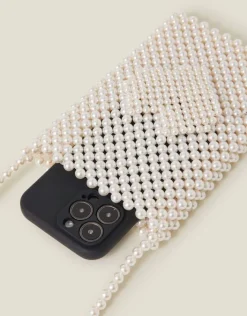 Accessorize Bridal Pearl Phone Bag