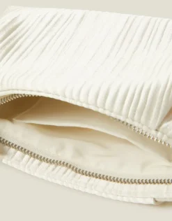 Accessorize Bridal Pleated Satin Clutch Bag
