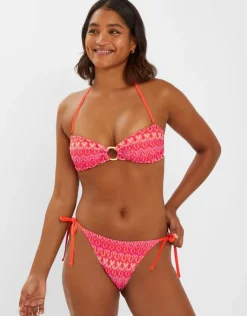 Accessorize Bright Crochet Bandeau Bikini Top Multi