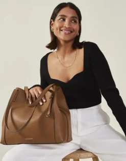 Accessorize Bucket Shoulder Bag Tan