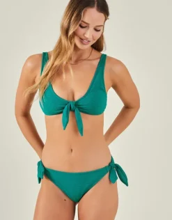 Accessorize Bunny Tie Bikini Briefs Teal