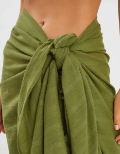 Accessorize Check Tassel Sarong