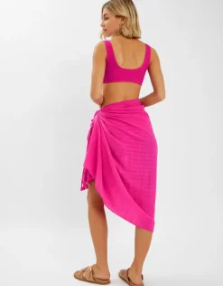 Accessorize Check Tassel Sarong