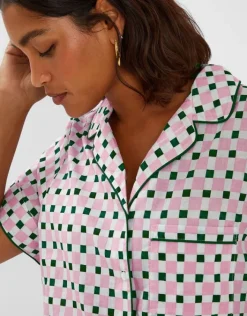 Accessorize Checkerboard Short Pyjama Set Pink