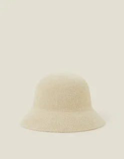 Accessorize Chenille Bucket Hat Natural