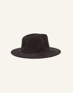 Accessorize Chenille Packable Fedora Black