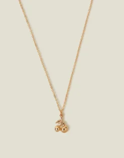 Accessorize Cherry Pendant Necklace