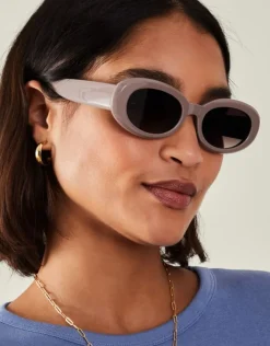 Accessorize Chunky Oval Sunglasses
