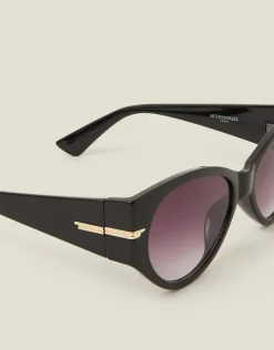 Accessorize Chunky Oval Wrap Sunglasses