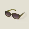 Accessorize Chunky Rectangle Frame Sunglasses