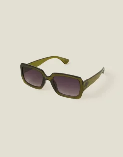 Accessorize Chunky Rectangle Frame Sunglasses