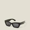Accessorize Chunky Rectangular Cat Eye Sunglasses