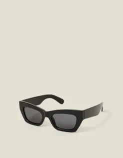 Accessorize Chunky Rectangular Cat Eye Sunglasses