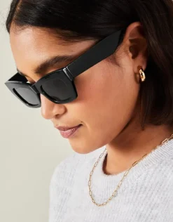 Accessorize Chunky Rectangular Cat Eye Sunglasses