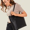 Accessorize Classic Pocket Tote Bag Black