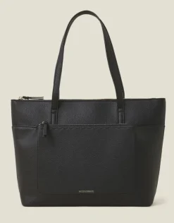 Accessorize Classic Pocket Tote Bag Black
