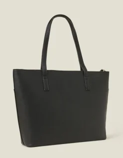 Accessorize Classic Pocket Tote Bag Black