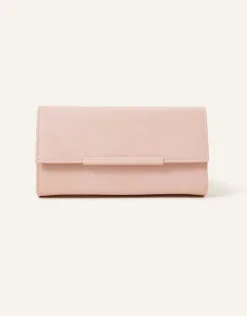 Accessorize Clean Bar Clutch Bag Nude