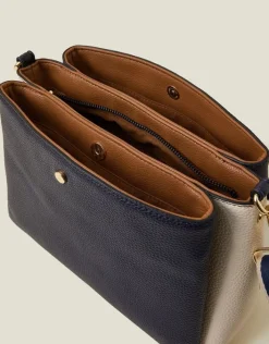 Accessorize Colour Block Triple Compartment Cross-Body Bag