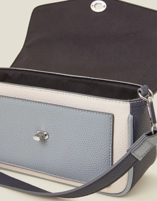 Accessorize Colourblock Faux Leather Crossbody Bag